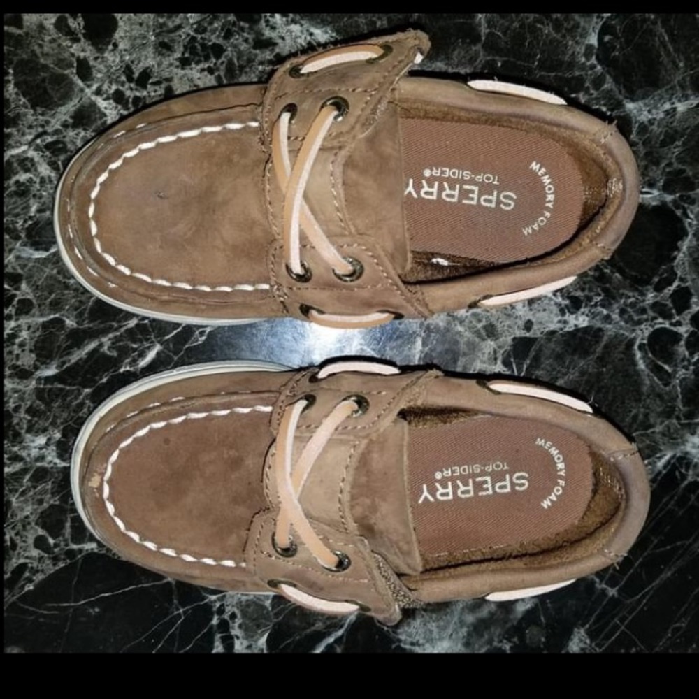 Toddler Boys Sherry Brown Boat Shoes